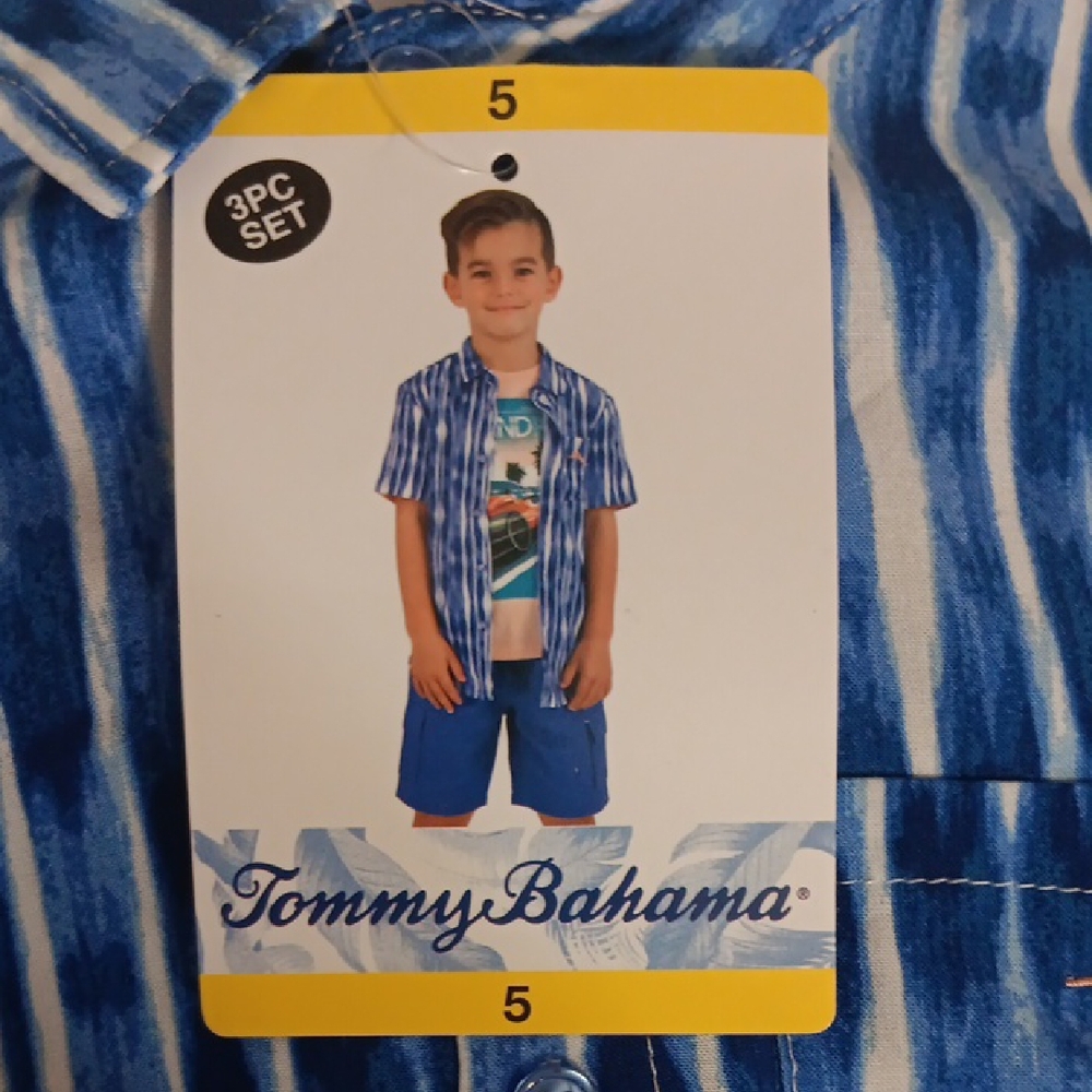 Tommy Bahama Blue Kids Matching Set